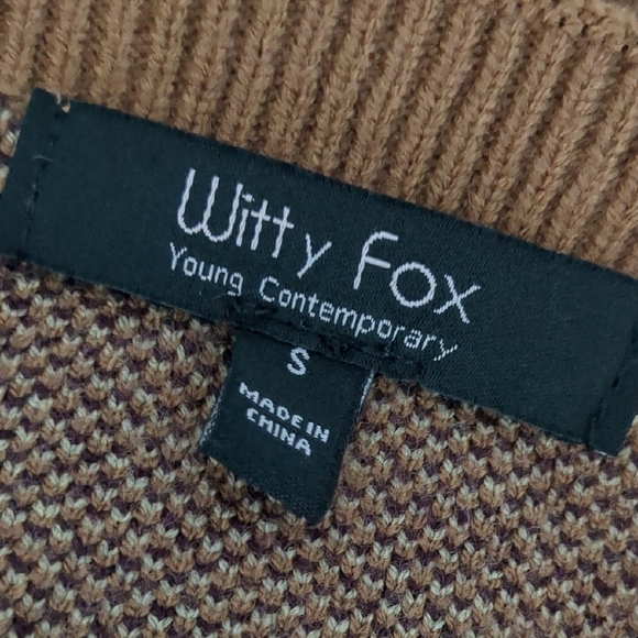 **3/$10** Elegant Brown Checkered Women's Crop Top - Picture 5 of 5